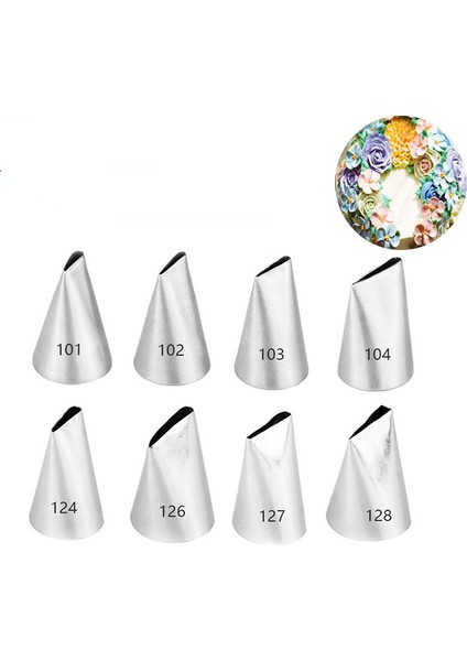 1 ADET-128 Tarzı #101 #102 #103 #g Gül Yaprağı Şekli Oluşturmak Için Nozul Dekorasyon Buzlanma Ucu Pişirme ve Pastacılık Araçları Bakeware (Yurt Dışından)