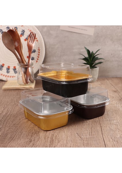 A5 Stili ml Dikdörtgen Alüminyum Folyo Pişirme Fincan Tava Puding Kapaklı Kutu Alüminyum Folyo Pişirme Kek Kutusu Cupcake Pişirme (Yurt Dışından) fiyatları
