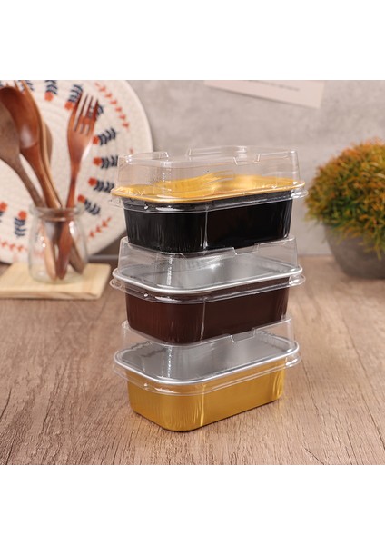 A5 Stili ml Dikdörtgen Alüminyum Folyo Pişirme Fincan Tava Puding Kapaklı Kutu Alüminyum Folyo Pişirme Kek Kutusu Cupcake Pişirme (Yurt Dışından) indirimleri
