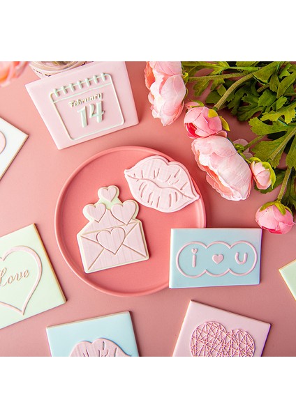 PC0546 Stili Karikatür Dudak Itiraf Aşk Mektubu Kurabiye Kesici Sevgililer Günü Bisküvi Kalıp Sevgilisi Çift Düğün Dıy Fondan Akrilik Kalıp 2023 (Yurt Dışından) fiyatları