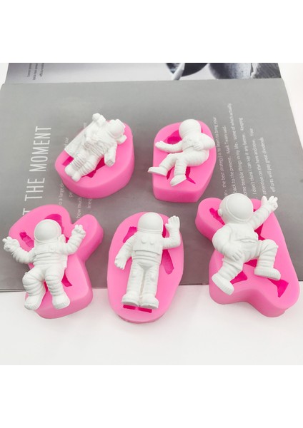 NO.5135 Tarzı Uzay Serisi Astronot Silikon Kalıp Fondan Kek Kalıbı Çikolata Kalıp Bakeware Kek Dekorasyon Aracı Pasta Araçları Reçine Sanat Formu (Yurt Dışından) modelleri