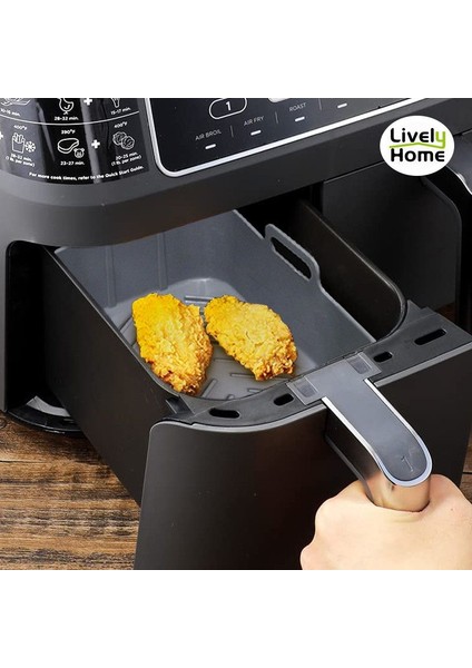 Gri Tarzı Hava Fritöz Silikon Sepet Pizza Kızarmış Tavuk Sepeti Silikon Kalıplar Airfryer Fırın Pişirme Tepsisi Vapur Fritöz Pişirme Aksesuarları (Yurt Dışından) modelleri