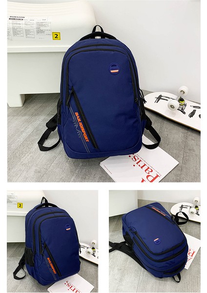 Casual Boys Casual Schoolbag Hafif Omuz Sırt Çantası Iş Bilgisayar Çantası (Yurt Dışından)