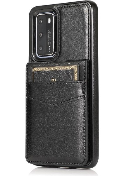 Kredi Kartı Cüzdan Toka ile Huawei P40 Pro Kart Tutucu ile Uyumlu (Yurt Dışından) fırsatları