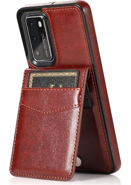 Kredi Kartı Cüzdan Toka ile Huawei P40 Pro Kart Tutucu ile Uyumlu (Yurt Dışından) fırsatları