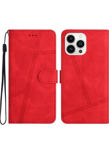 IPhone 15 Için Flip Case Pro Max Flip Folio Cüzdan Pu Deri Kart Yuvaları (Yurt Dışından)