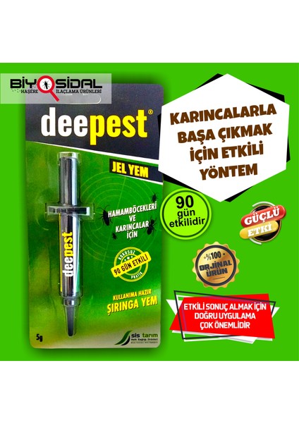 Haşere Öldürücü Böcek Jeli Hamamböceği ve Karınca Jeli ( 3 Adet x 5 gr )