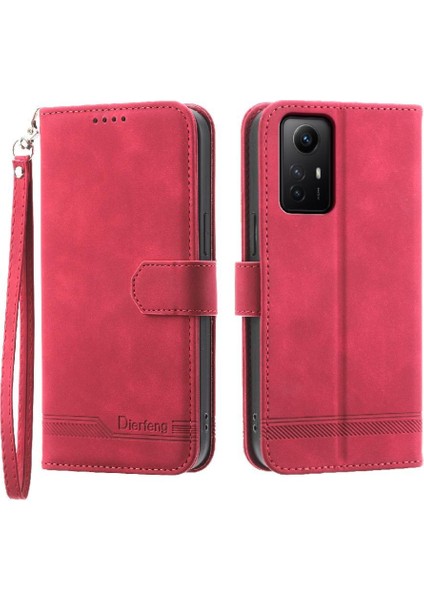 Xiaomi Redmi Not 12S Premium Kart Yuvaları Için Flip Case Bileklik Nakit (Yurt Dışından)