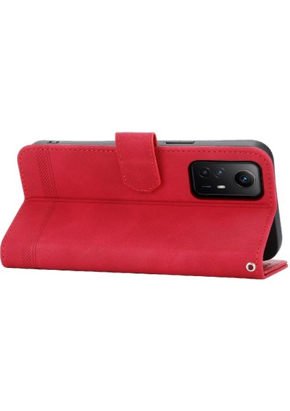 Xiaomi Redmi Not 12S Premium Kart Yuvaları Için Flip Case Bileklik Nakit (Yurt Dışından)