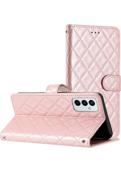 Samsung Galaxy M23 5g Kickstand Tpu Darbeye Pu Deri Için Flip Case (Yurt Dışından)