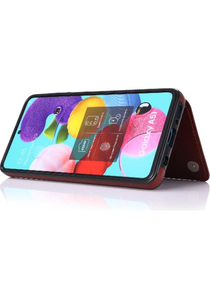 Cüzdan Kılıf Samsung Galaxy A51 5g Çift Manyetik Toka Kickstand Pu (Yurt Dışından) fiyatları