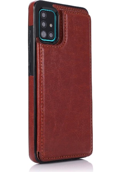 Cüzdan Kılıf Samsung Galaxy A51 5g Çift Manyetik Toka Kickstand Pu (Yurt Dışından) fırsatları