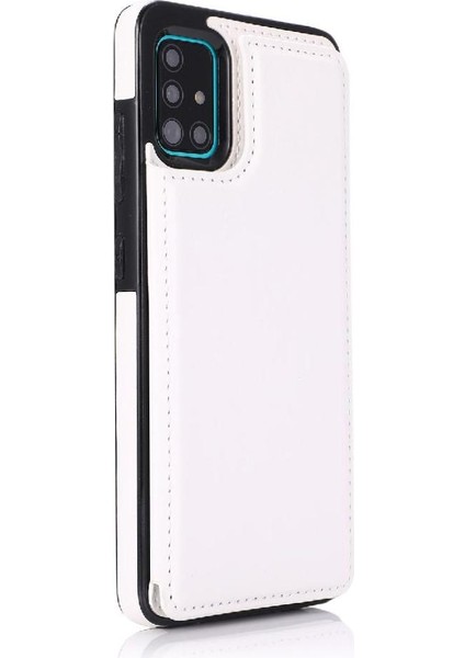 Samsung Galaxy A51 4g Kart Yuvaları Için Cüzdan Durumda Pu Deri Çift Toka (Yurt Dışından) modelleri