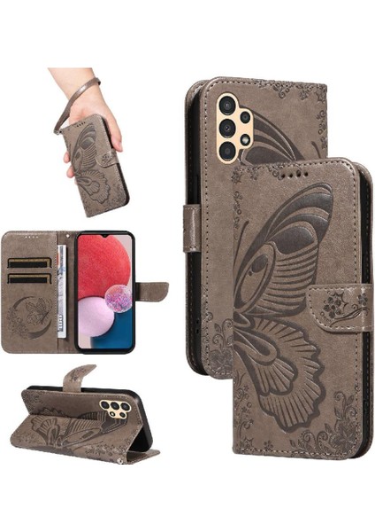 Kredi Kartı Yuvası Ayrılabilir El ile Samsung Galaxy A13 5g Için Flip Case (Yurt Dışından)