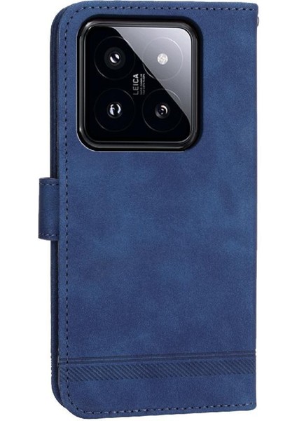 Xiaomi 14 Pro Premium Manyetik Kapatma Bileklik Kart Yuvaları Için Flip Case (Yurt Dışından)