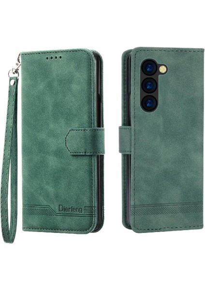 Samsung Galaxy Z Için Flip Case Fold 5 Premium Bileklik Kart Yuvaları Kapatma (Yurt Dışından)
