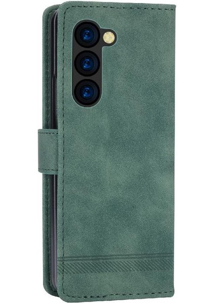 Samsung Galaxy Z Için Flip Case Fold 5 Premium Bileklik Kart Yuvaları Kapatma (Yurt Dışından)
