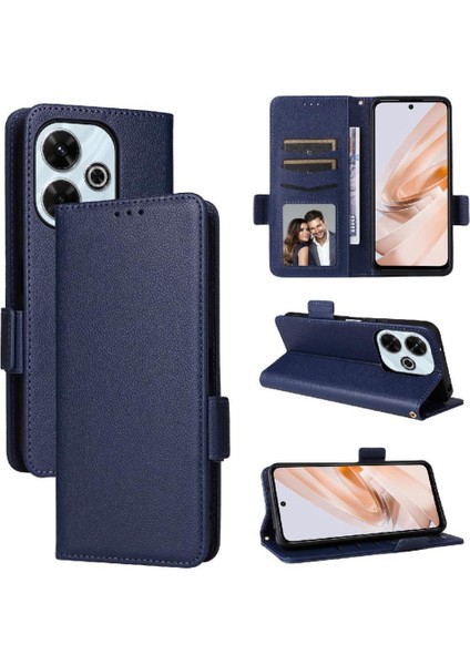 Xıaomı Poco M6 4g Manyetik Yan Toka Cüzdan Pu Deri Için Flip Case (Yurt Dışından) modelleri