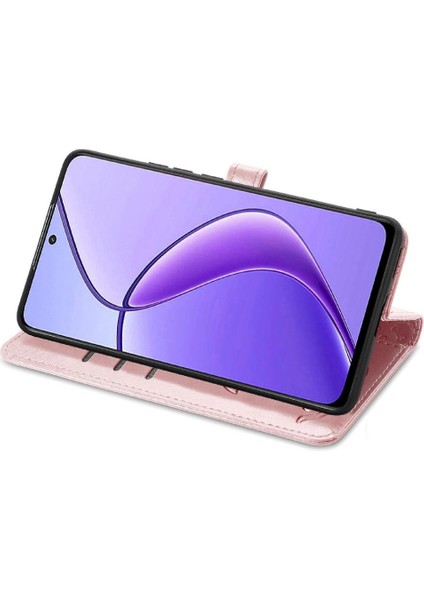 Colorful Shop Realme 12 Için Flip Case Deri Kılıf Karikatür Hayvanlar Kısa Kayış Flip (Yurt Dışından)