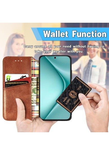 Huawei Pura 70 Cüzdan Fonksiyonu Için Flip Case Kapak Zarif Deri (Yurt Dışından) modelleri
