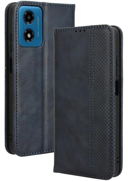 Motorola Moto G24/G24 Güç Cüzdan Manyetik Kapatma Pu Deri Kılıf (Yurt Dışından)
