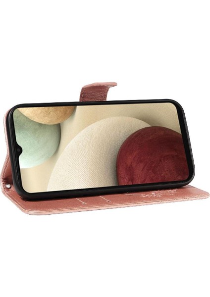 Samsung Galaxy A12 5g Için Flip Case Kredi Kartı ile Ayrılabilir El Kayışı (Yurt Dışından) modelleri
