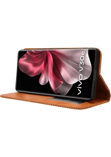 Vıvo V30E 5g Pu Deri Manyetik Kapatma Cüzdan Için Kılıf (Yurt Dışından) modelleri