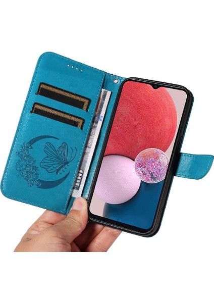 Kredi Kartı Yuvası Ayrılabilir El ile Samsung Galaxy A13 5g Için Flip Case (Yurt Dışından) modelleri