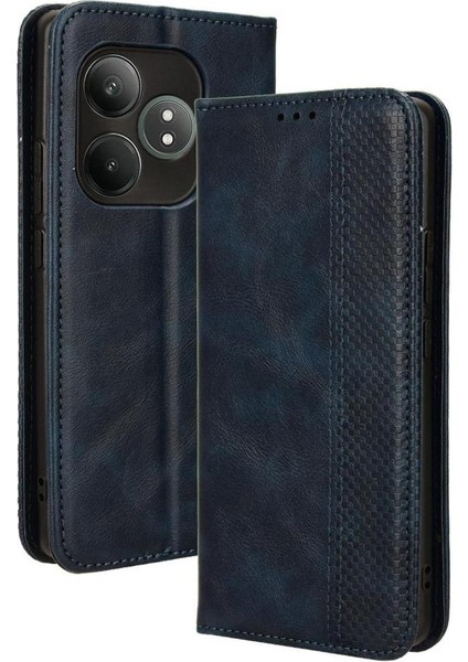 Realme Gt Neo 6 Manyetik Kapatma Cüzdan Pu Deri Için Kılıf (Yurt Dışından)