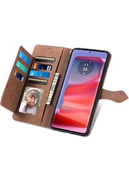 Motorola Kenar 50 Pro Çoklu Kart Yuvası Iş Cüzdan Flip Case (Yurt Dışından) modelleri
