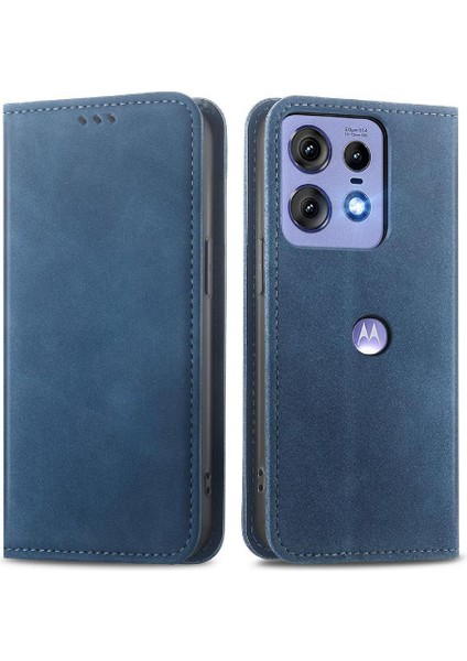 Motorola Kenar 50 Pro Flip Kapak Için Flip Case Basit Iş Cüzdan Kılıf (Yurt Dışından)