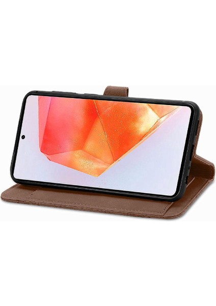 Samsung Galaxy C55 Çoklu Kart Yuvası Flip Fermuar Tarzı Cüzdan Için Flip Case (Yurt Dışından)