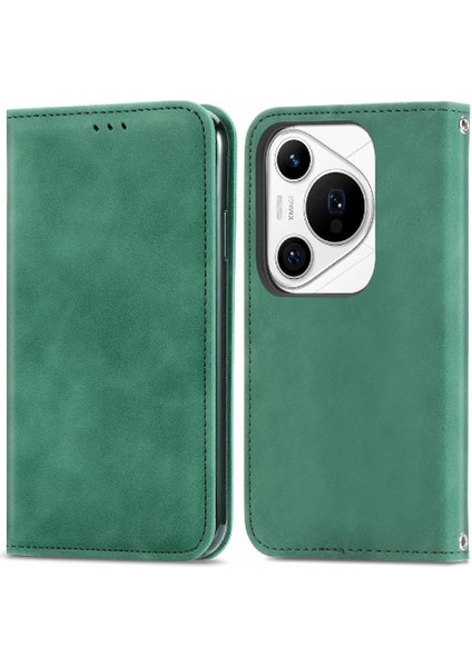 Huawei Pura 70 Pro Için Flip Case Kapak Darbeye Cüzdan Deri (Yurt Dışından)