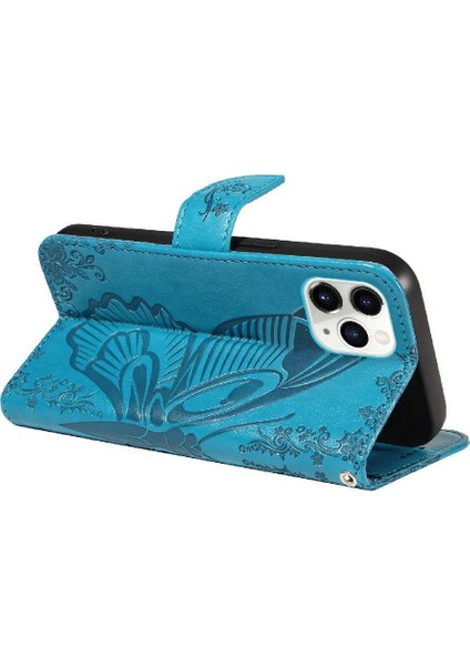 Kredi Kartı Yuvası ile IPhone 11 Pro Max Için Flip Case Ayrılabilir El Yüksek (Yurt Dışından)