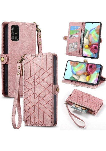 Samsung Galaxy A71 4g Için Flip Case Basit Iş Kapak Darbeye (Yurt Dışından)