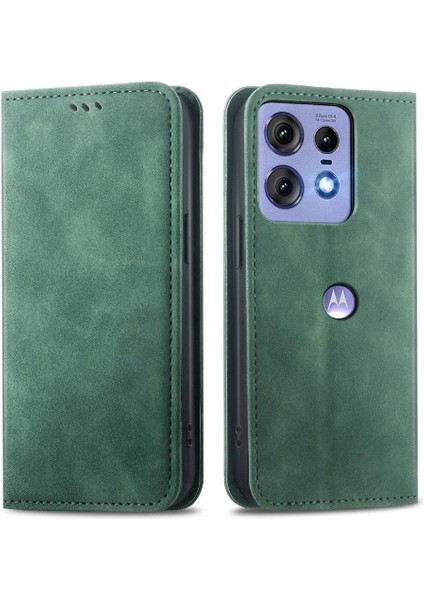 Motorola Kenar 50 Pro Flip Kapak Için Flip Case Basit Iş Cüzdan Kılıf (Yurt Dışından)