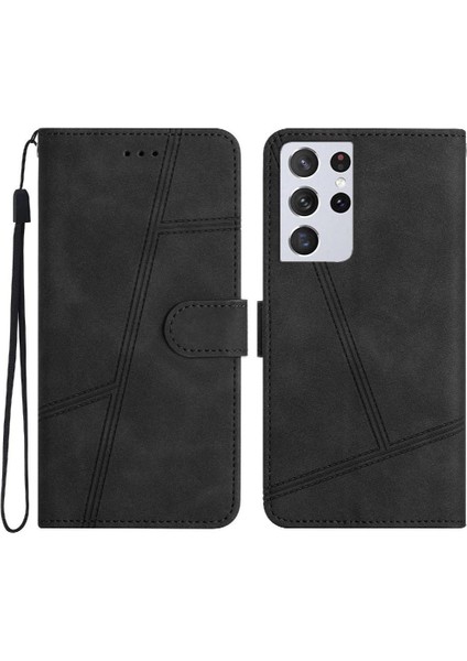 Samsung Galaxy S21 Ultra Cüzdan Pu Deri Kart Yuvaları Tutucu Için Flip Case (Yurt Dışından) indirimleri