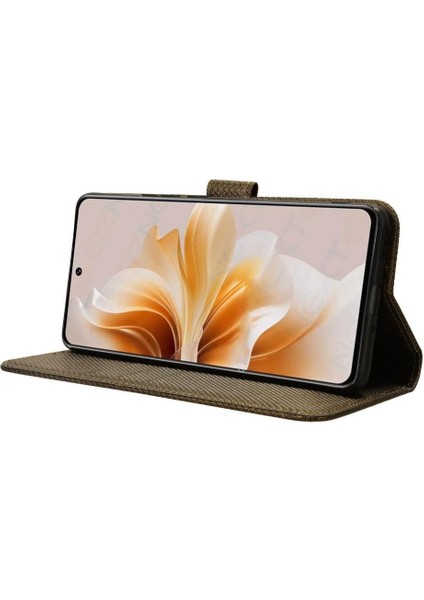 Oppo A3 Pro 5g Kickstand Kart Tutucu Manyetik Cüzdan Kapak Için Kılıf (Yurt Dışından)