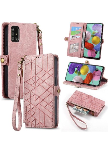 Samsung Galaxy A51 4g Için Flip Case Deri Kılıf Darbeye Cüzdan Çevirin (Yurt Dışından)