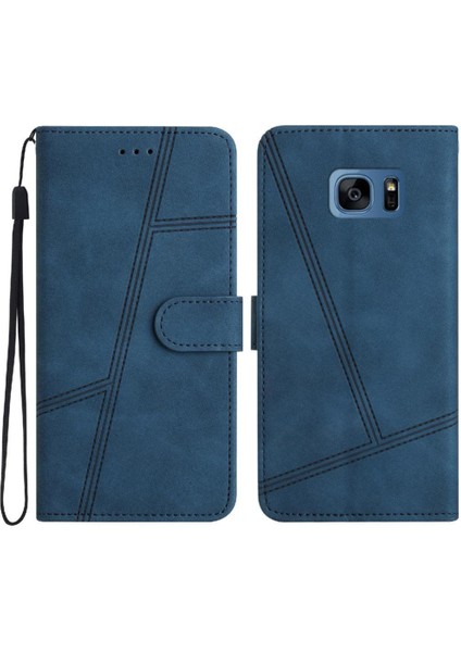 Samsung Galaxy S7 Kart Yuvaları Tutucu Manyetik Tam Koruma Için Flip Case (Yurt Dışından)