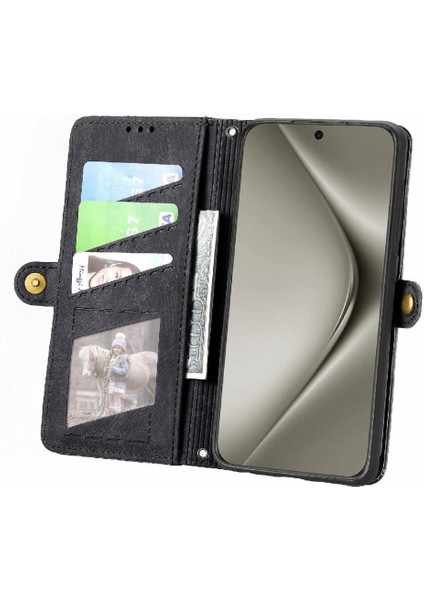 Huawei Pura 70 Pro Için Flip Case Darbeye Deri Kılıf Cüzdan Çevirin (Yurt Dışından) indirimleri
