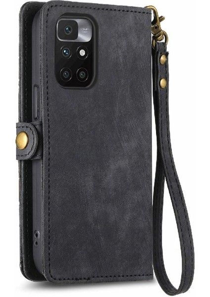 Xiaomi Redmi Not 11 Için Flip Case 4g Darbeye Basit Iş Cüzdan (Yurt Dışından)