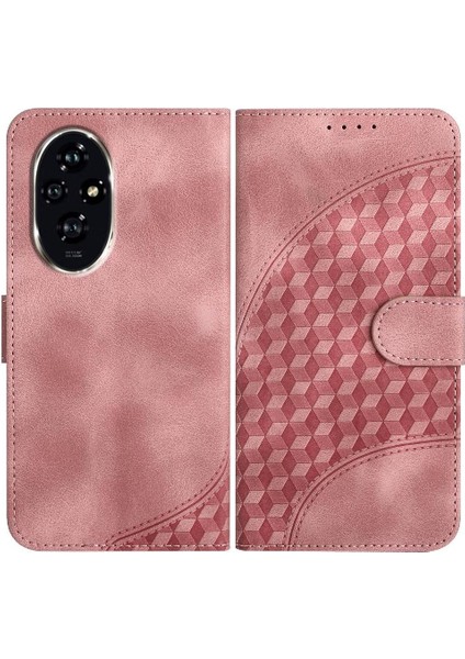 Onur Için Flip Case 200 Geometrik Desen Manyetik Kart Tutucu Flip Pu (Yurt Dışından)