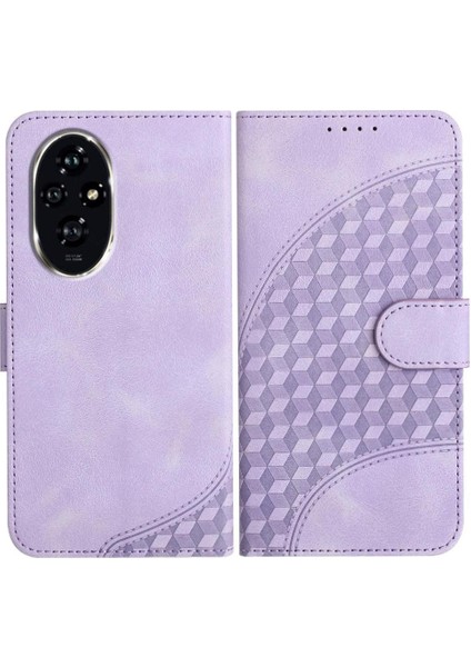 Onur Için Flip Case 200 Geometrik Desen Manyetik Kart Tutucu Flip Pu (Yurt Dışından)