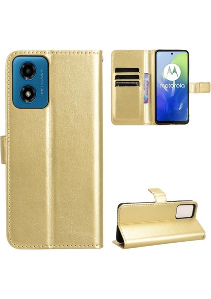 Motorola Moto G24/G24 Güç Kartı Tutucu Cüzdan Manyetik Kapak Çevirin (Yurt Dışından)