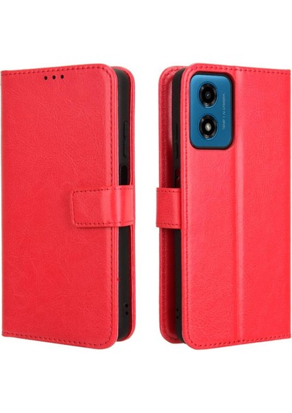 Motorola Moto G24/G24 Güç Kartı Tutucu Cüzdan Manyetik Kapak Çevirin (Yurt Dışından)