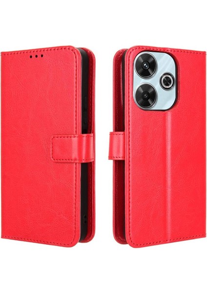 Xiaomi Poco M6 4g Kart Tutucu Kapak Çevirin Manyetik Cüzdan (Yurt Dışından)