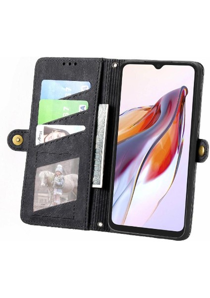 Xiaomi Redmi 12C Darbeye Kapak Kapak Kılıf Için Flip Case Basit (Yurt Dışından)