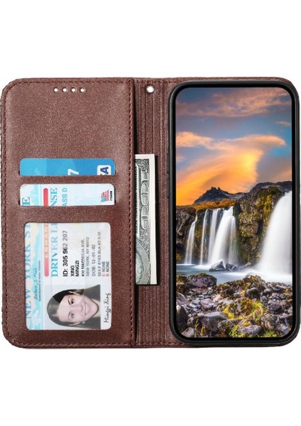 IPhone 15 Için Flip Case Pro Max El Kayışı Standı Günlük Kullanım Eşkenar Dörtgen Şekli (Yurt Dışından)