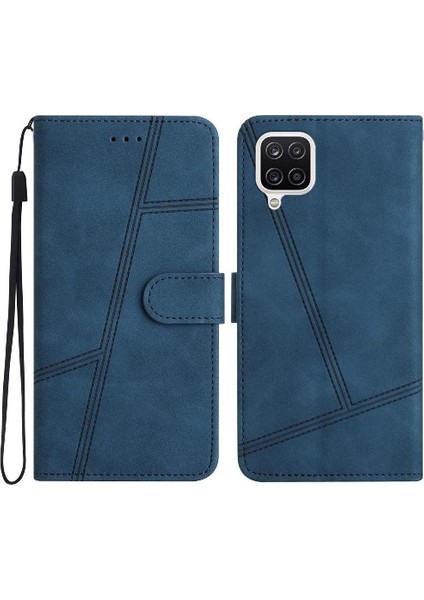 Samsung Galaxy A22 4g Tam Koruma Bilek Kayışı Kart Yuvaları Için Flip Case (Yurt Dışından)